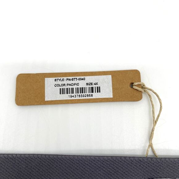 Skims Womens Cotton Ribbed Thong Panties Plus Size 4X Pacific Gray PN-STT-0040 - Picture 8 of 12